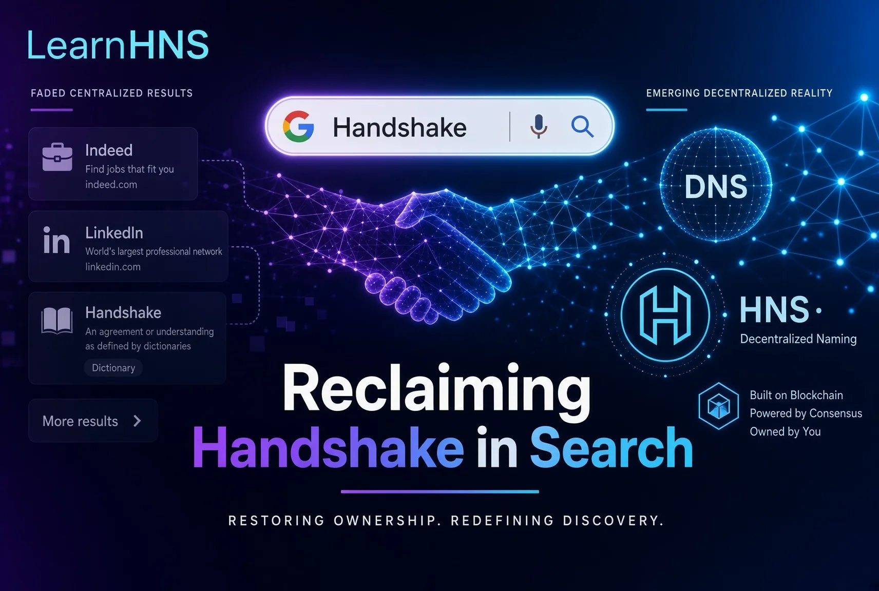 How to Reclaim "Handshake" in Google: 17 SEO Titles That Shift Search Toward HNS