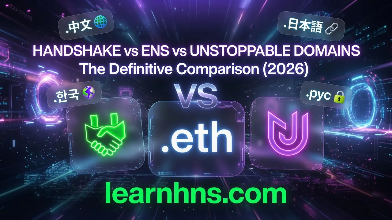 Handshake vs ENS vs Unstoppable Domains Part 2: Which One Survives the Next 50 Years?