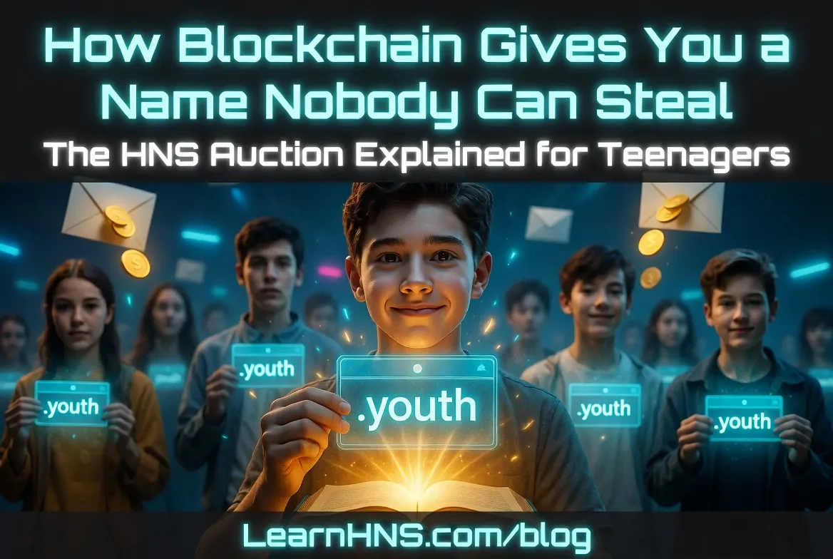 How Blockchain Gives You a Name Nobody Can Steal: The HNS Auction Explained for Teenagers
