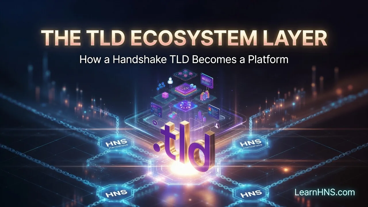 The TLD Ecosystem Layer: How a Handshake TLD Becomes a Platform
