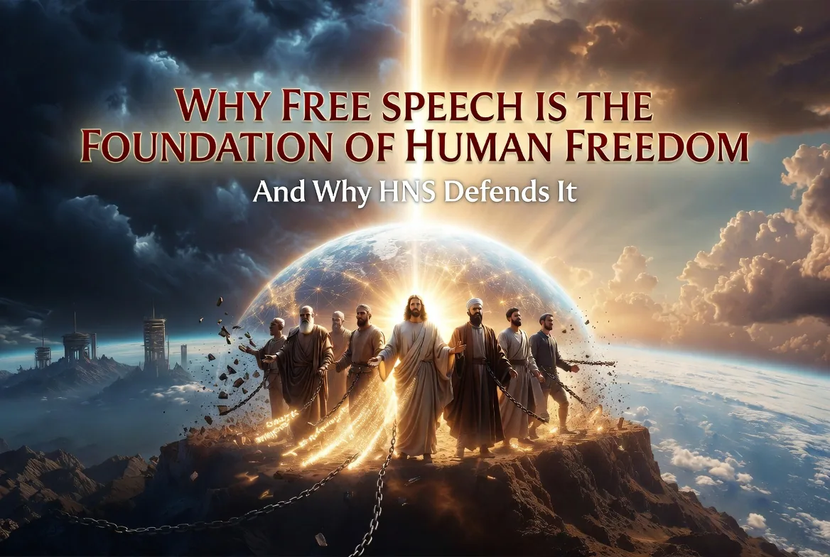 Why Free Speech Is the Foundation of Human Freedom — And Why HNS Defends It