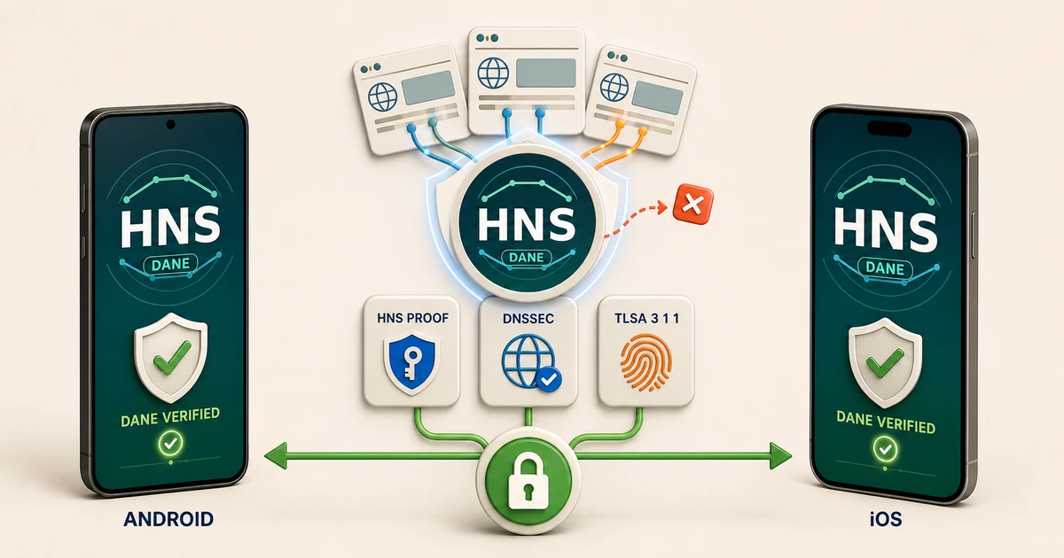 Meet the Two HNS DANE Browsers: Android and iOS