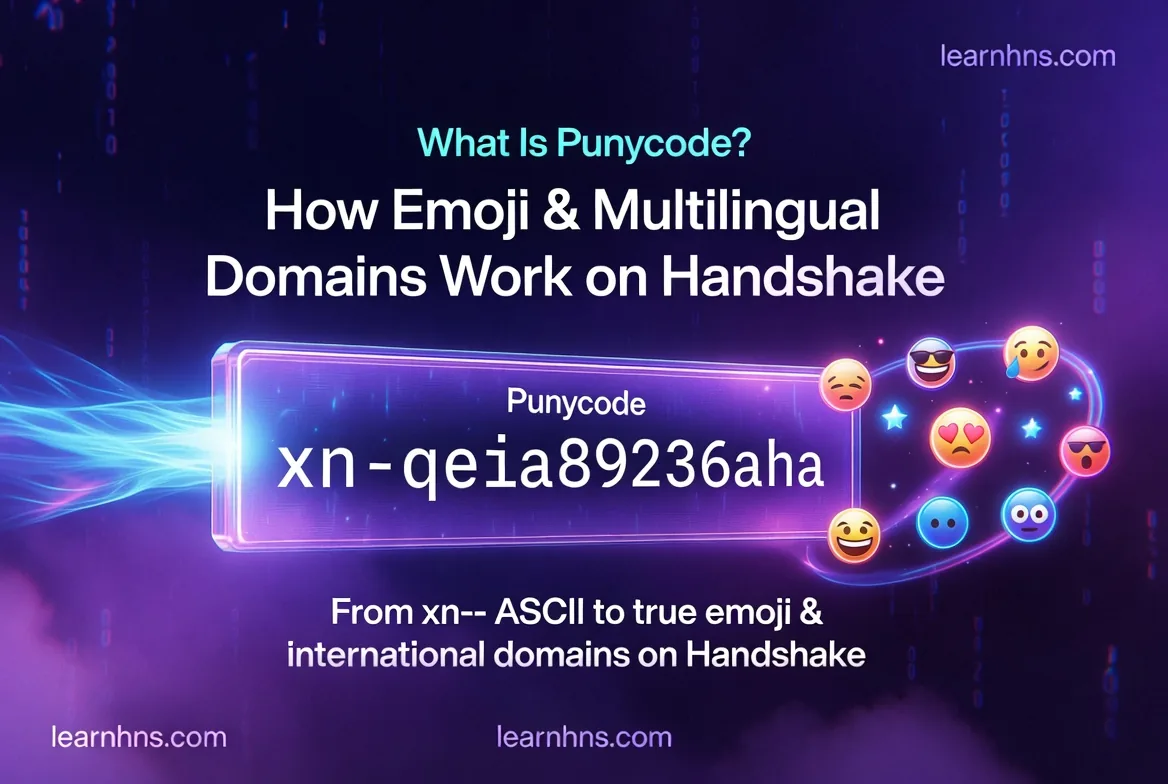 Punycode, Emoji & Multilingual Domains on Handshake — The Complete Guide